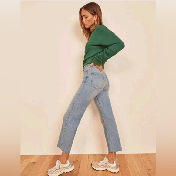 Reformation Vintage High Straight Crop in Montauk - Picture 1 of 8